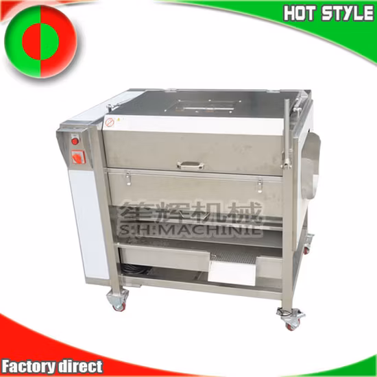Máquina automática para quitar escamas de pescado, pelador de mandioca, cepillo, máquina de limpieza de jengibre con tapa, lavadora de naranja, peladora de patatas