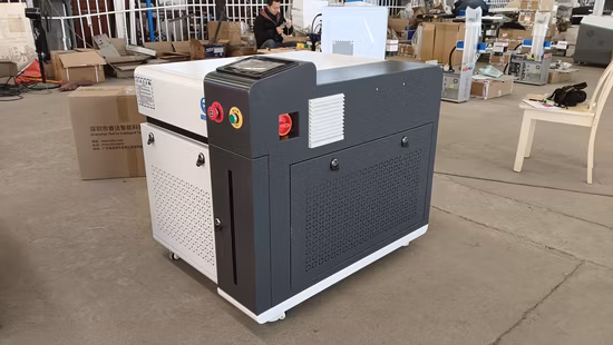 Mini soldador láser de 1000W, máquina de limpieza de corte y soldadura láser de fibra portátil de mano, 4 en 1 para acero inoxidable